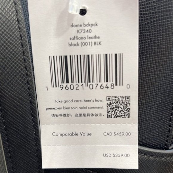 Kate Spade Staci Dome Backpack Black - Picture 7 of 16